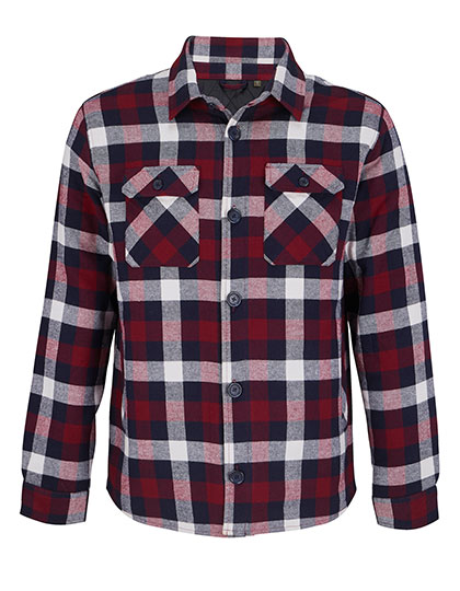 Unisex Checkered Overshirt Noah Medium Burgundy 3 (3XL/4XL)