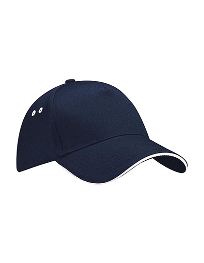Beechfield Ultimate 5 Panel Cap - Sandwich Peak French Navy