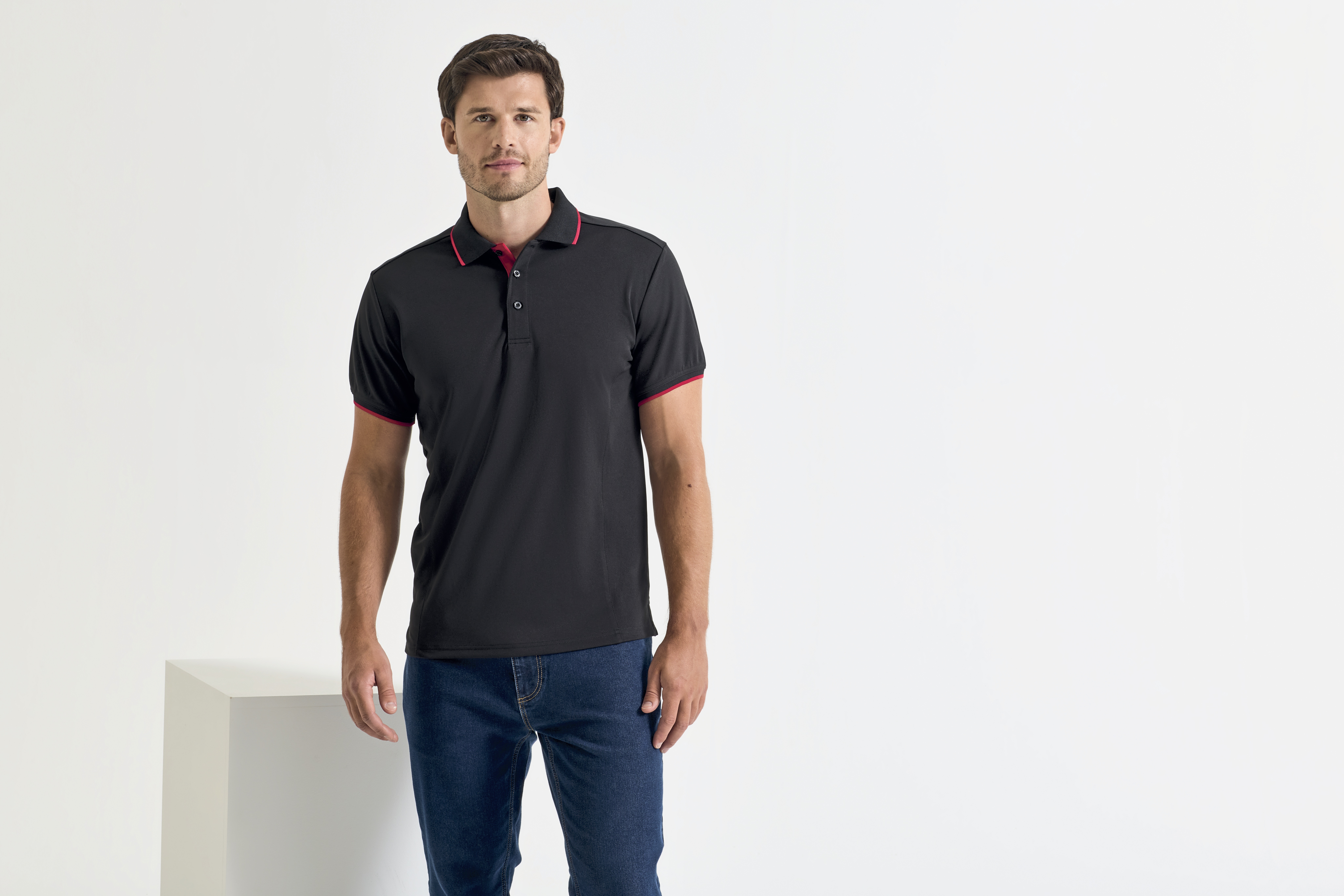 Men´s Contrast Coolchecker® Polo