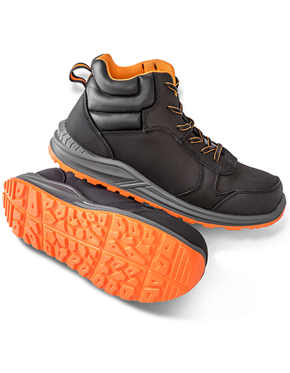 Stirling Safety Boot Black / Grey / Orange 46 (12)
