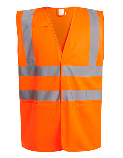 Pro Hi-Vis Supervisor Vest Orange 3XL