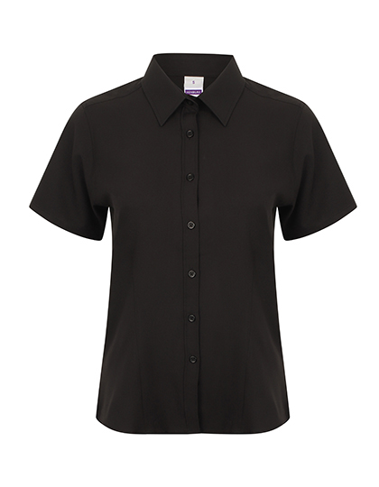 Ladies´ Wicking Short Sleeve Shirt Black 4XL