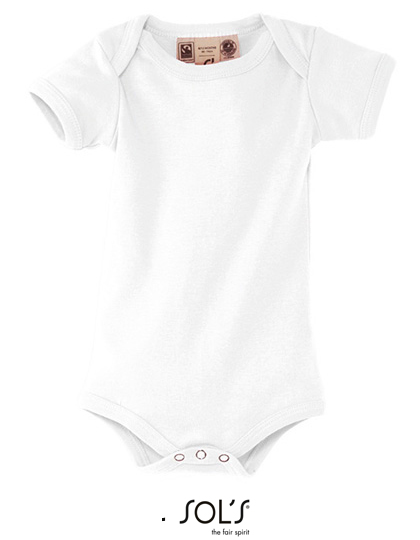 Organic Bambino Bodysuit White 6-12 months