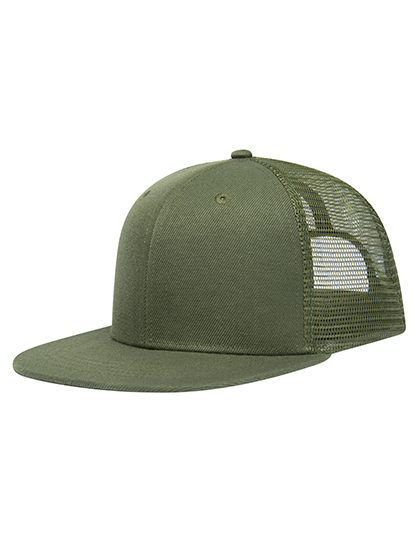 Trucker Cap High Profile Olive Green One Size