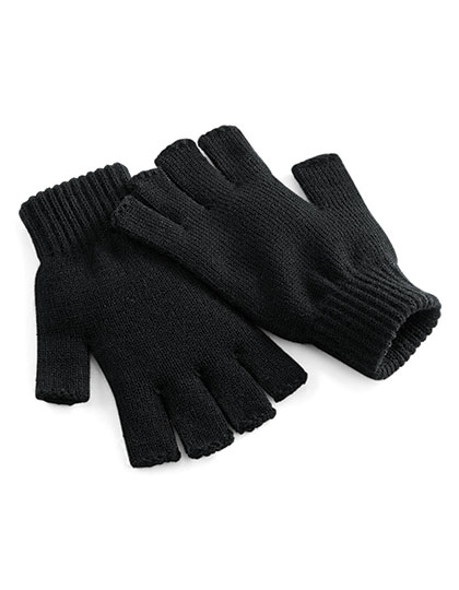 Beechfield Fingerless Gloves Black