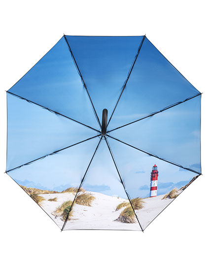 AC-Stockschirm FARE® Impressions Black / Lighthouse Ø 105 cm