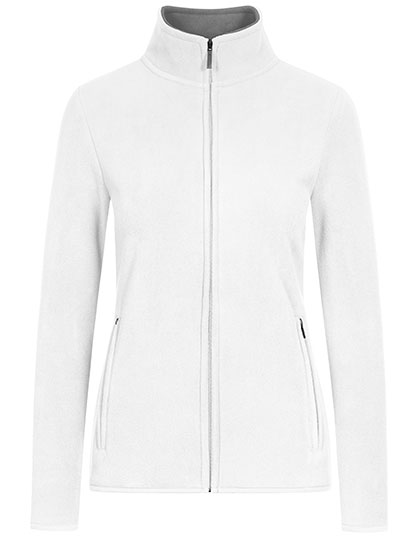Women´s Double Fleece Jacket White / New Light Grey (Solid) 3XL