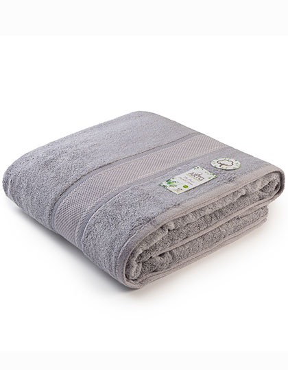 Natural Bamboo Strandtuch Light Grey 100 x 180 cm