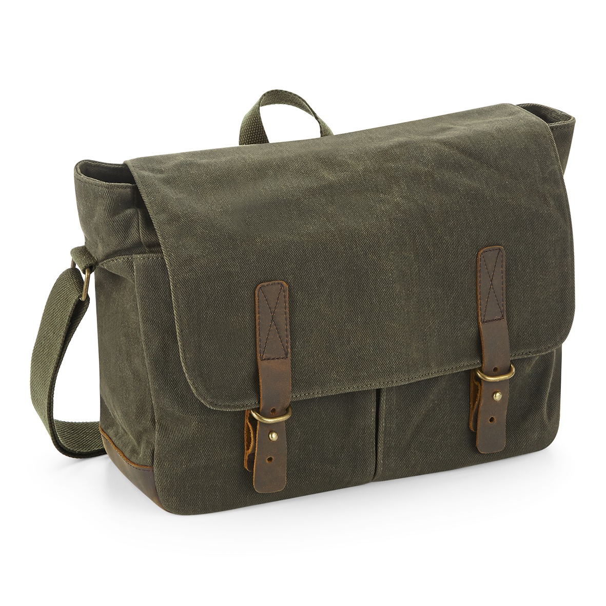 Heritage Waxed Canvas Messenger
