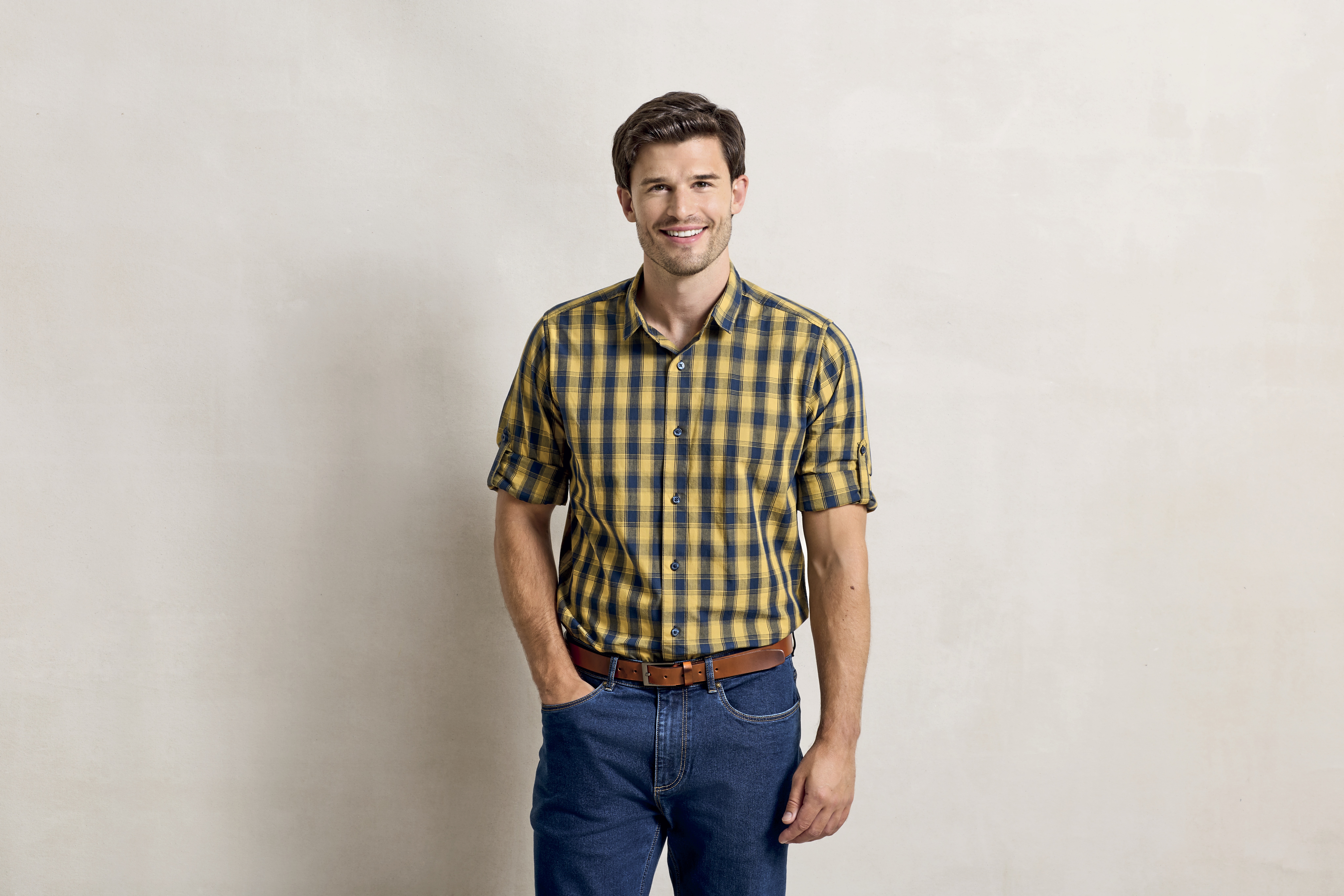 Men´s Mulligan Check Cotton Long Sleeve Shirt