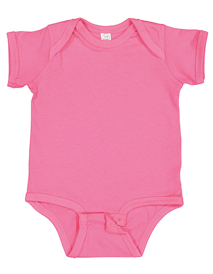 Infant Fine Jersey Short Sleeve Bodysuit Hot Pink 24 months