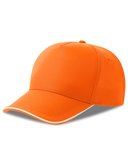 Atlantis Recy Five Piping Cap Orange / White One Size