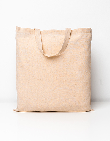 Classic Cotton Bag Natural Short Handles Natural approx. 38 x 42 cm