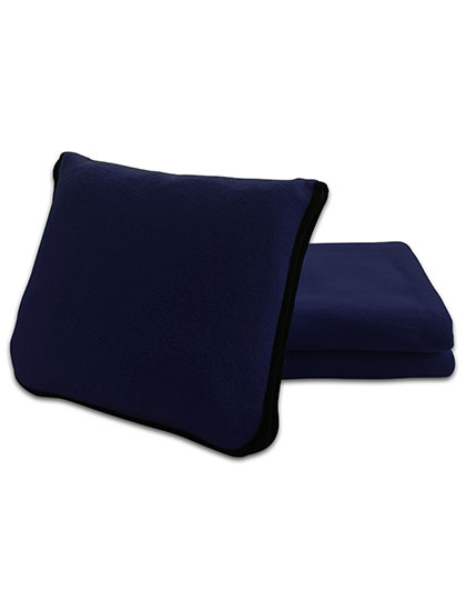 Decken-/Kissen-Set "2 in 1" Navy Blue 175 x 120 cm