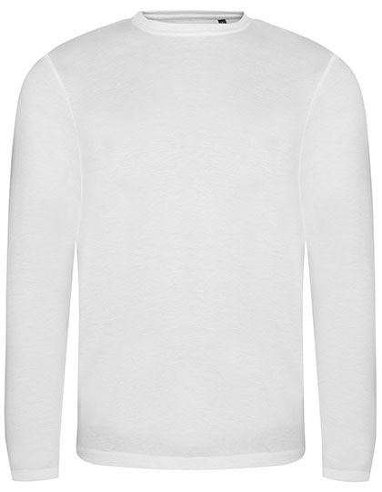 Long Sleeve Tri-Blend T Solid White XXL