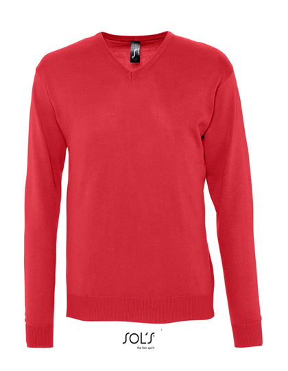 Men´s V-Neck Sweater Galaxy Red XXL