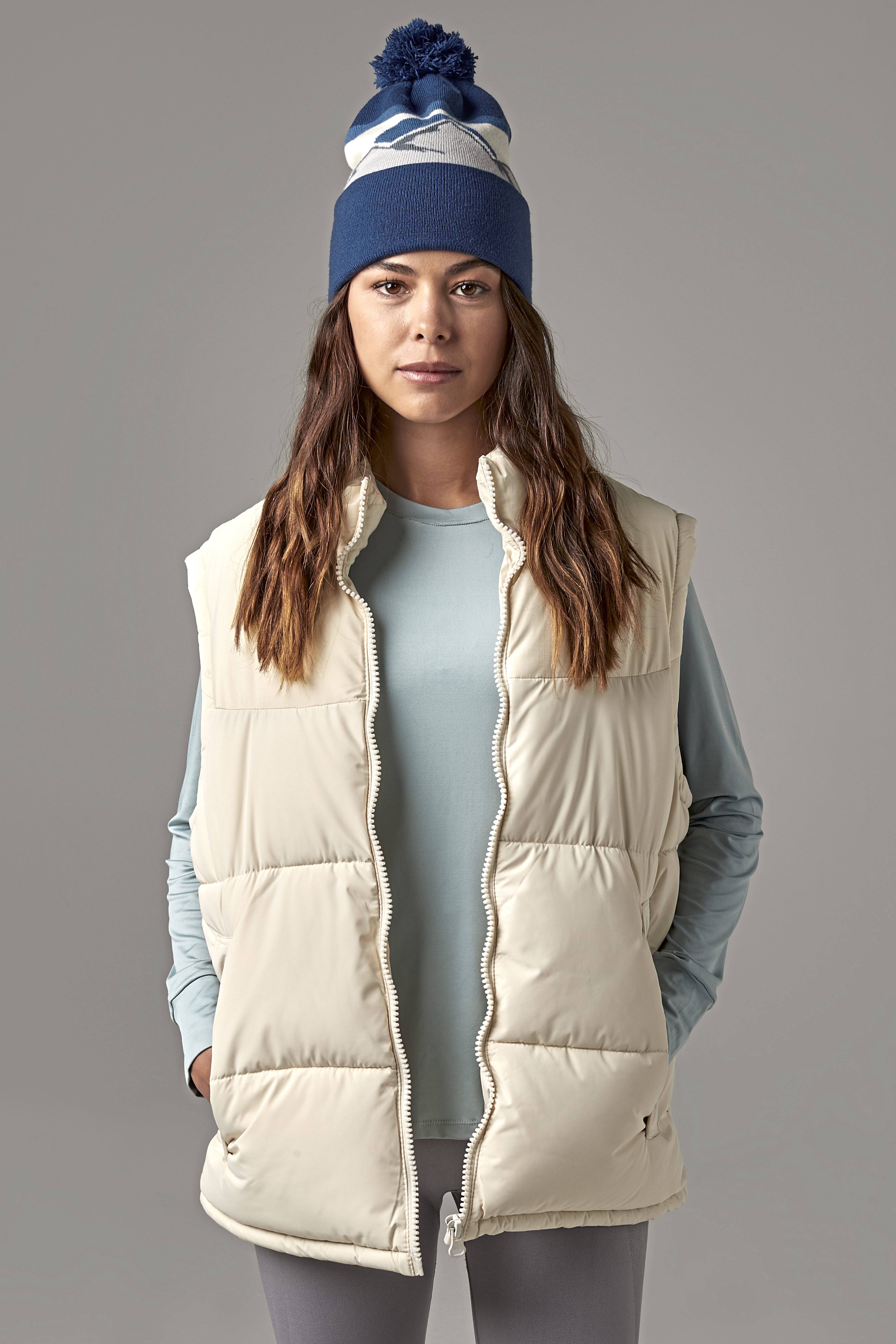 Beechfield Mountain Peaks Pom Pom Beanie