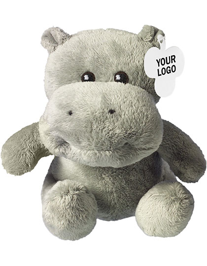 Plüsch-Nilpferd Hippo Grey 19 x 19 x 12 cm