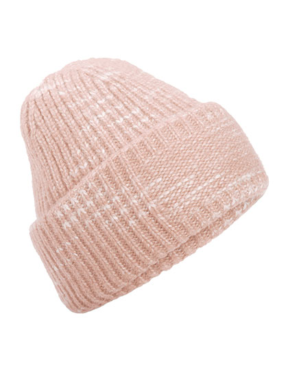 Beechfield Chunky Knitted Patch Beanie Strawberry Haze