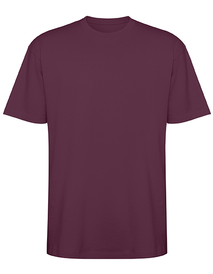 Bull Oversize Unisex T-Shirt Plum Red 643 XXL