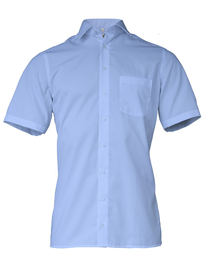 Men´s Shirt Comfort Fit Short Sleeve Blue 49