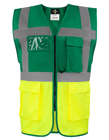CO² Neutral Multifunctional Executive Safety Vest Hamburg Paramedic Green 5XL