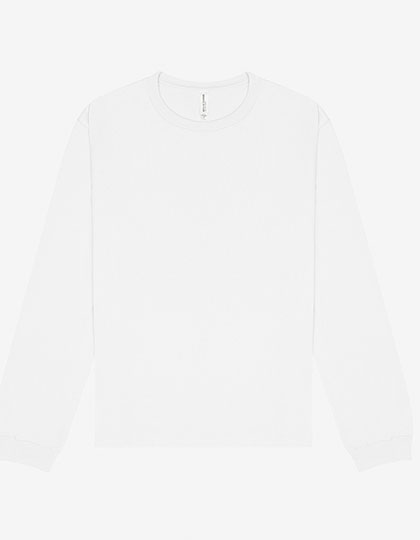 Unisex Heavyweight Long Sleeve Tee White 4XL