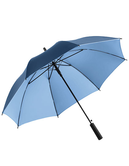 AC-Stockschirm FARE®-Doubleface Navy Blue / Light Blue Ø 105 cm