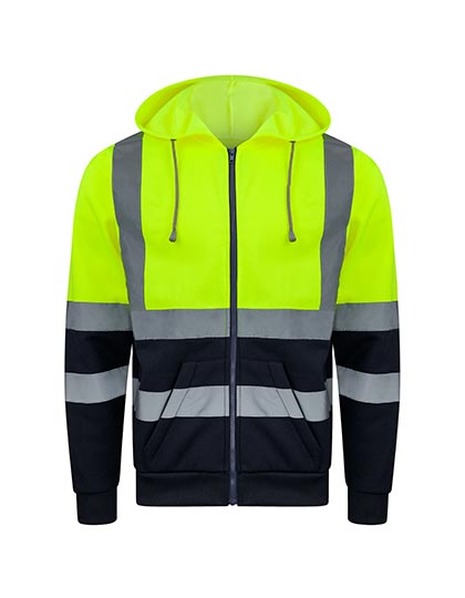 Hi-Vis Workwear Hooded Sweat-Jacket Galway Signal Yellow 3XL