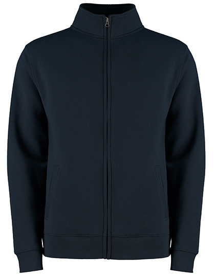 Regular Fit Zipped Sweatshirt Navy 3XL