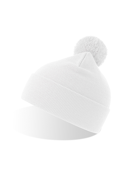 Atlantis Wind-S Beanie with Pompom White One Size