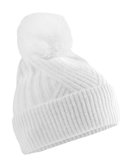 Beechfield Snow Luxe Beanie White
