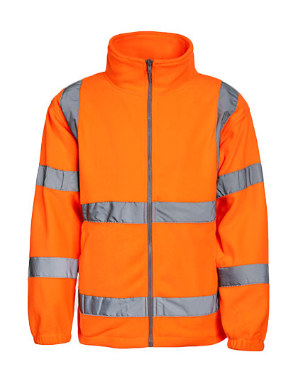 Hi-Vis Safety Fleece-Jacket Bergen Signal Orange 5XL