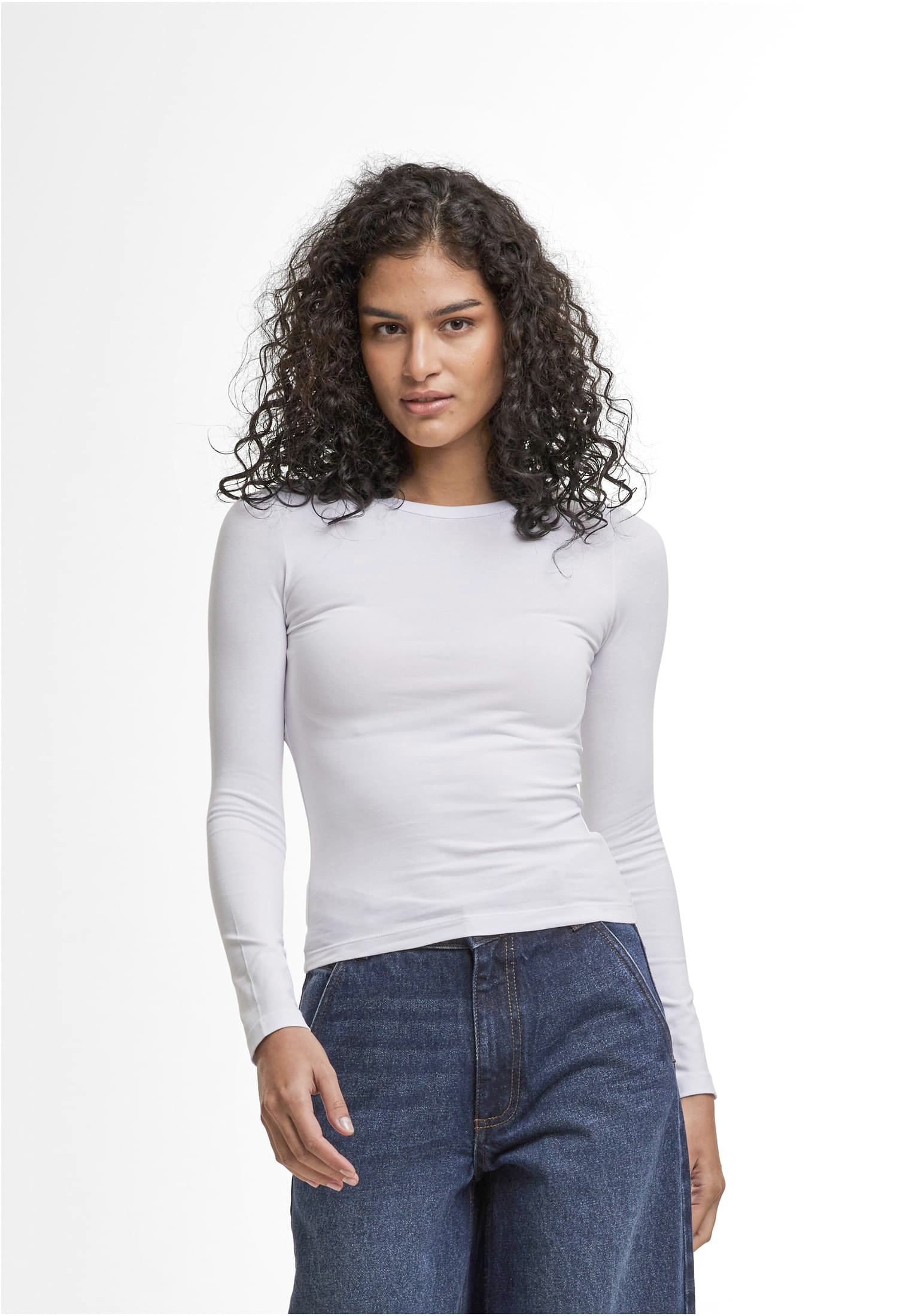 Build Your Brand Ladies Ultra Slim Longsleeve