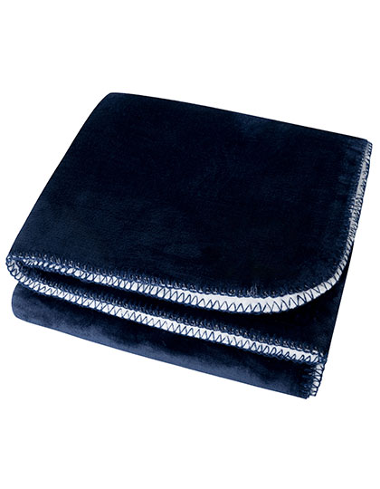 Sherpa Fleece Decke Navy 150 x 120 cm