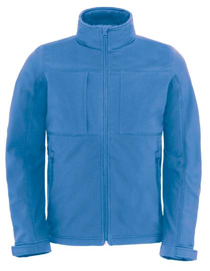 B&C Collection Men´s Hooded Softshell Azure S