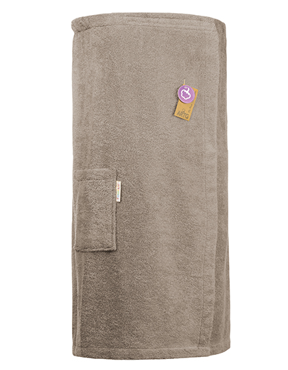Sauna-Kilt Damen Cappuccino 85 x 170 cm