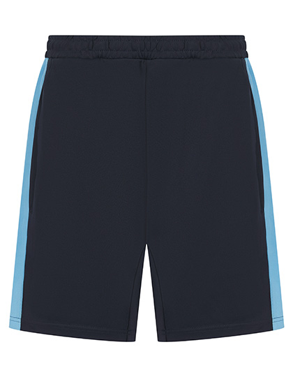 Adults Knitted Shorts With Zip Pockets Navy / Sky 3XL