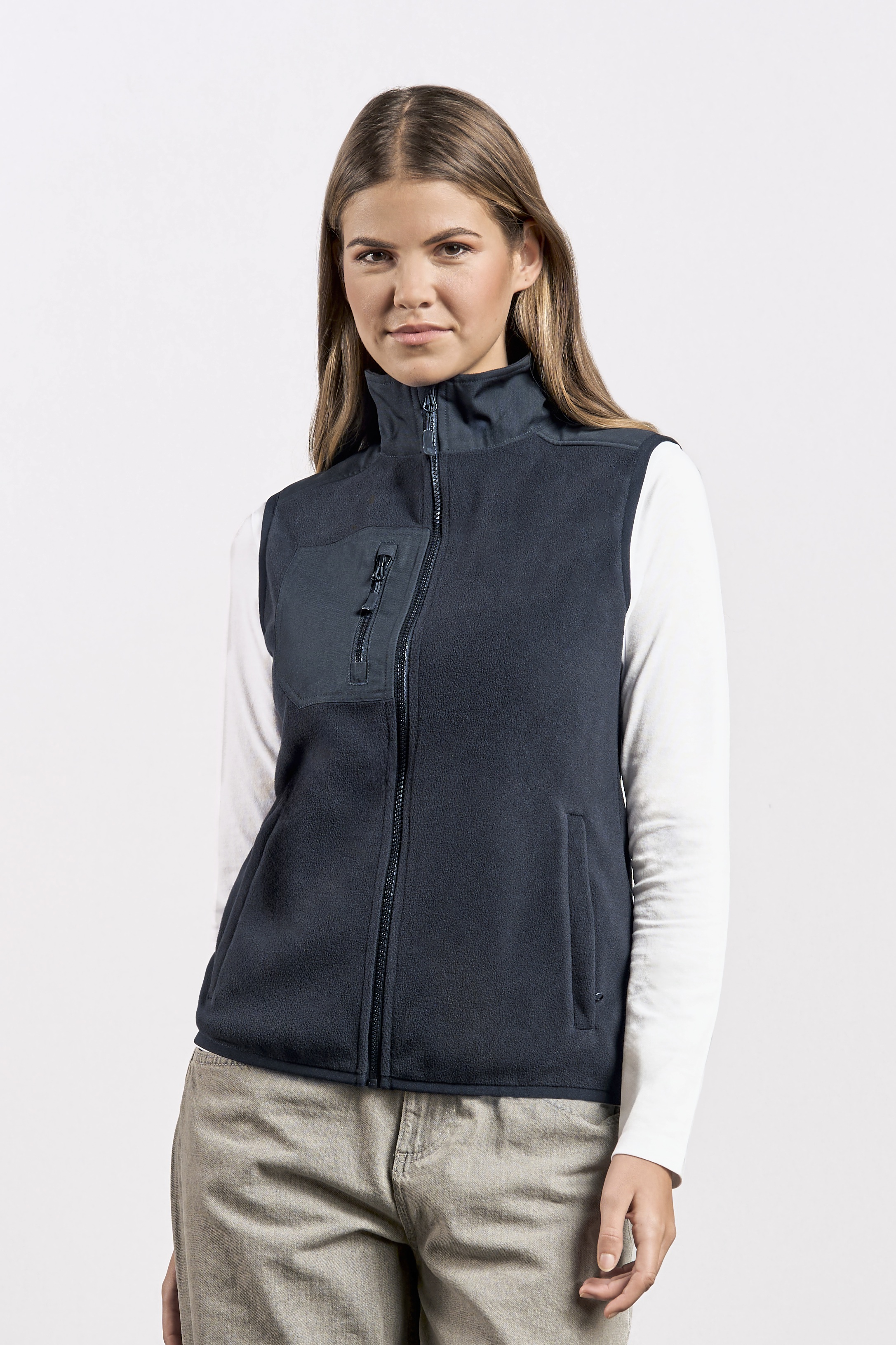 Women´s Canvas Fleece Vest
