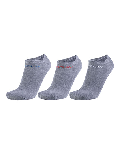 In Liner Socks (3 Pair Banderole) Grey Melange 43/46