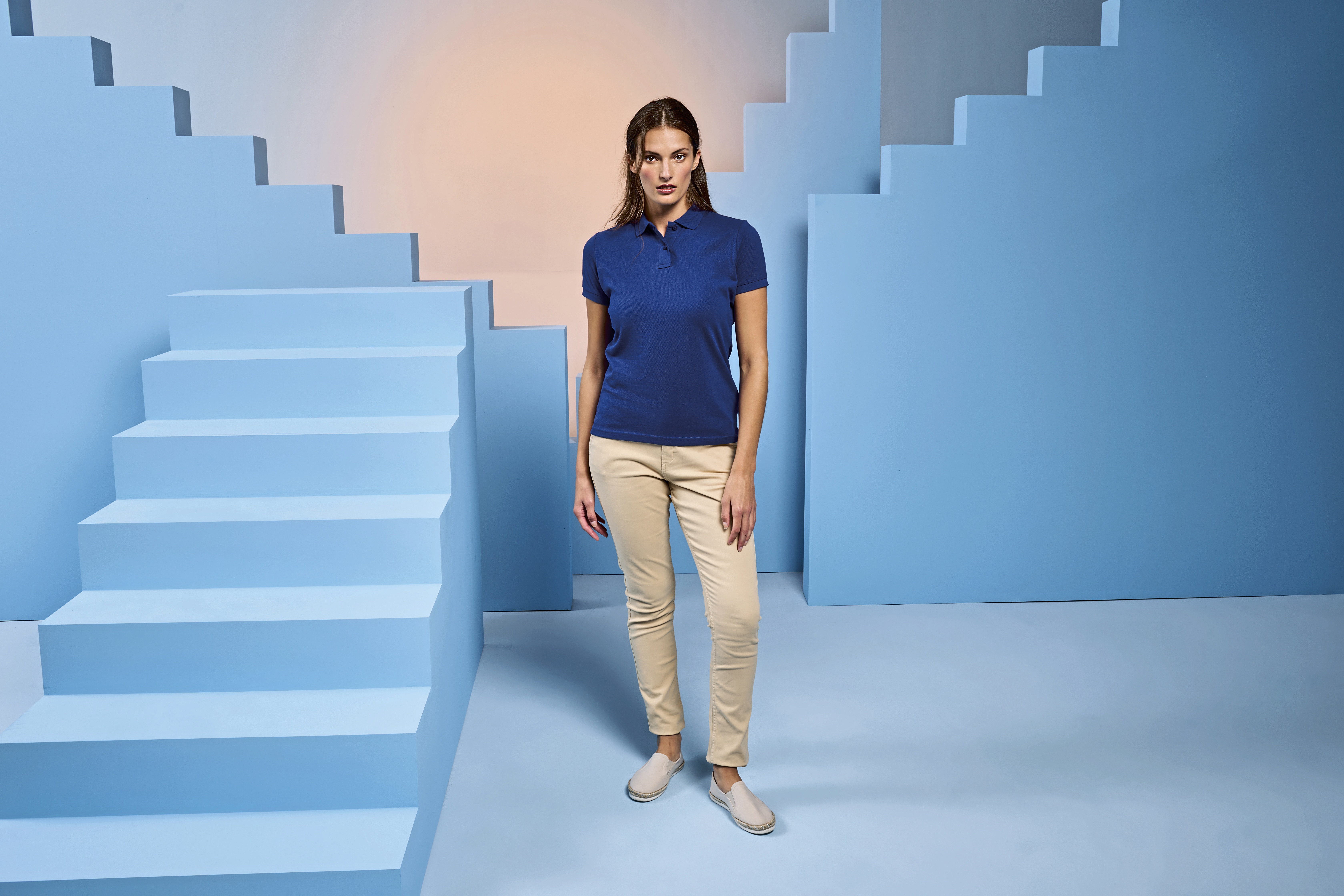 Damen Polycotton-Poloshirt