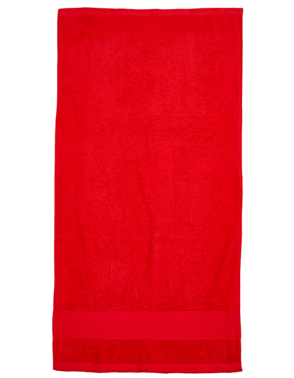 Organic Cozy Bath Sheet Red 100 x 150 cm