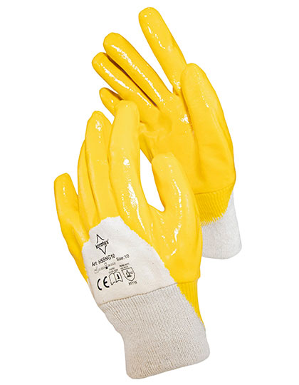 Nitrile Coated Cotton Gloves Istanbul Yellow 11