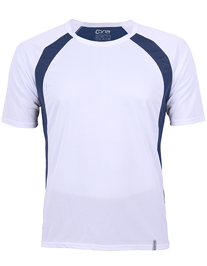 Pace Tech Tee White / Navy XXL