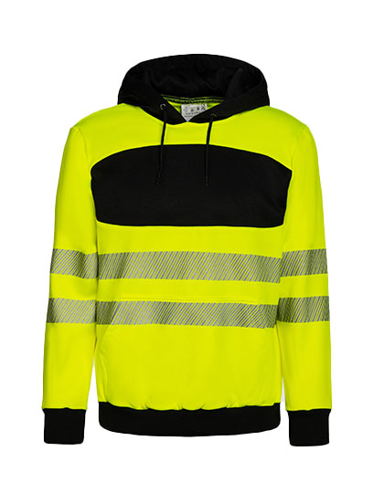 EOS Hi-Vis Workwear Hoody With Printing Area Signal Yellow 5XL