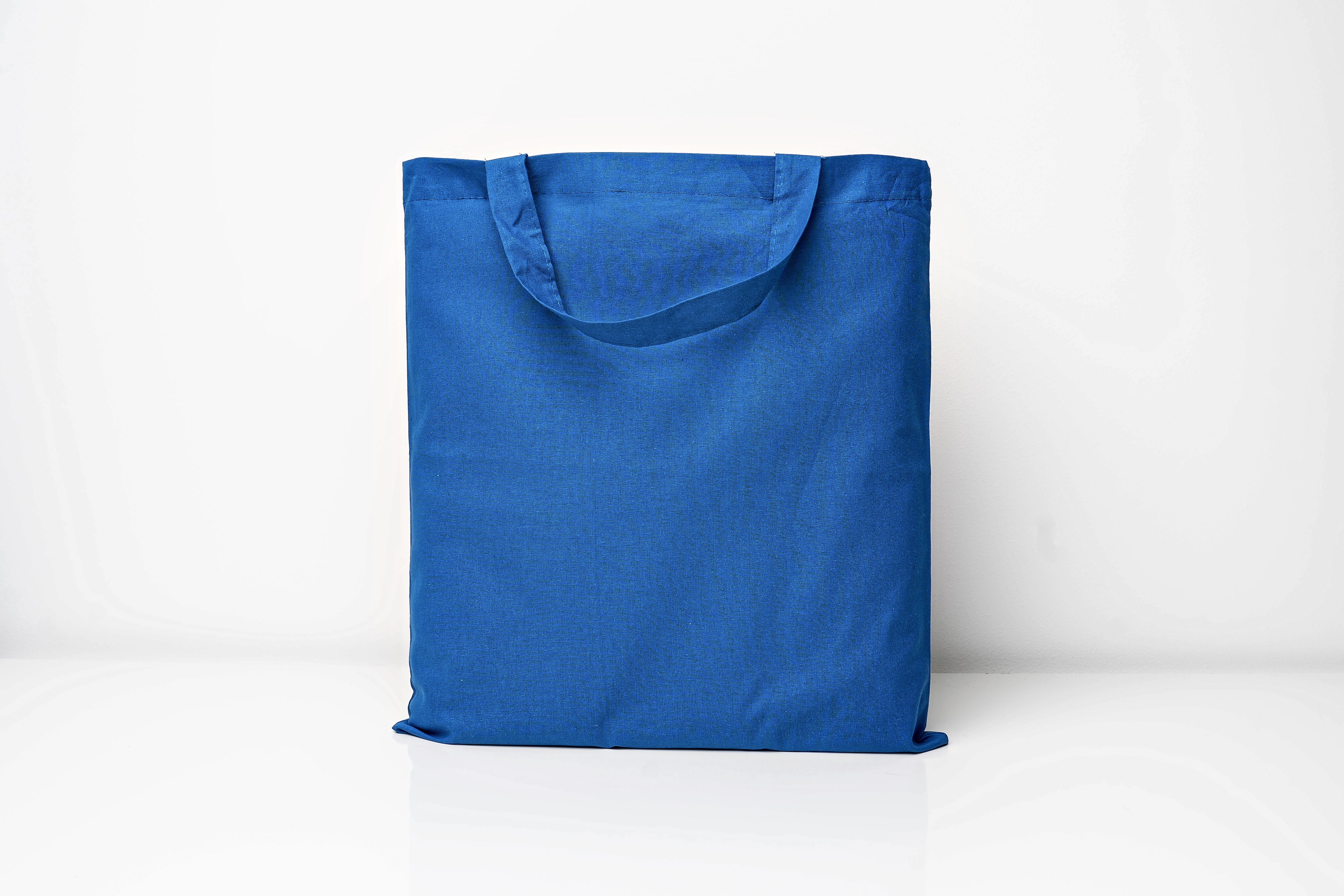 Cotton Bag Colored Short Handles