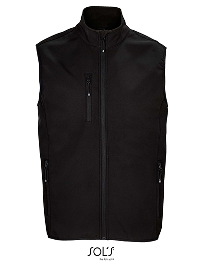 Men´s Falcon Zipped Softshell Bodywarmer Black XXL