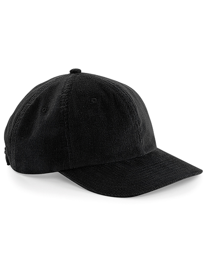 Beechfield Heritage Cord Cap Black