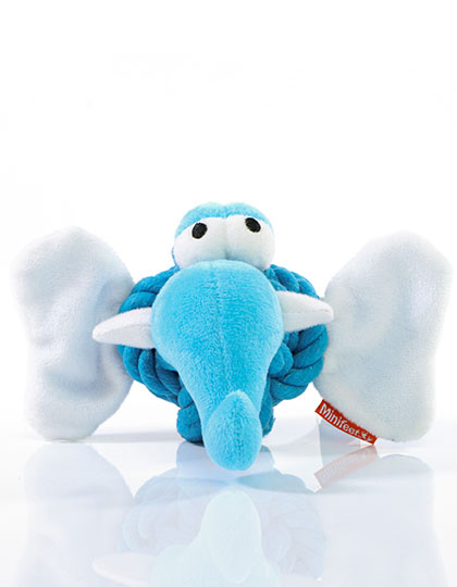 MiniFeet® Hundespielzeug Knotentier Elefant Blue One Size