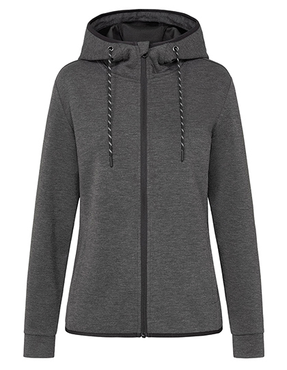 Recycled Scuba Jacket Women Anthra Heather XS